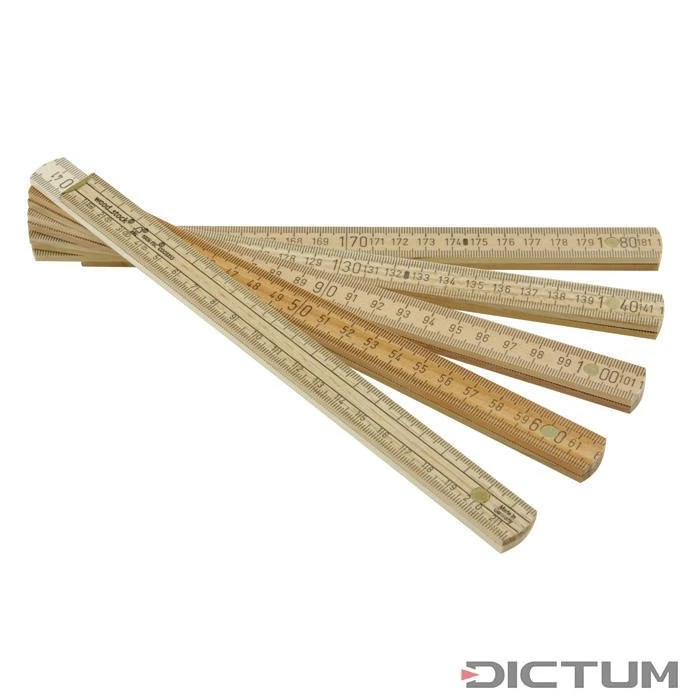 Mètre-pliant Wood Stock, Bois Européens 2 Mètre-pliant Wood Stock, Bois Européens