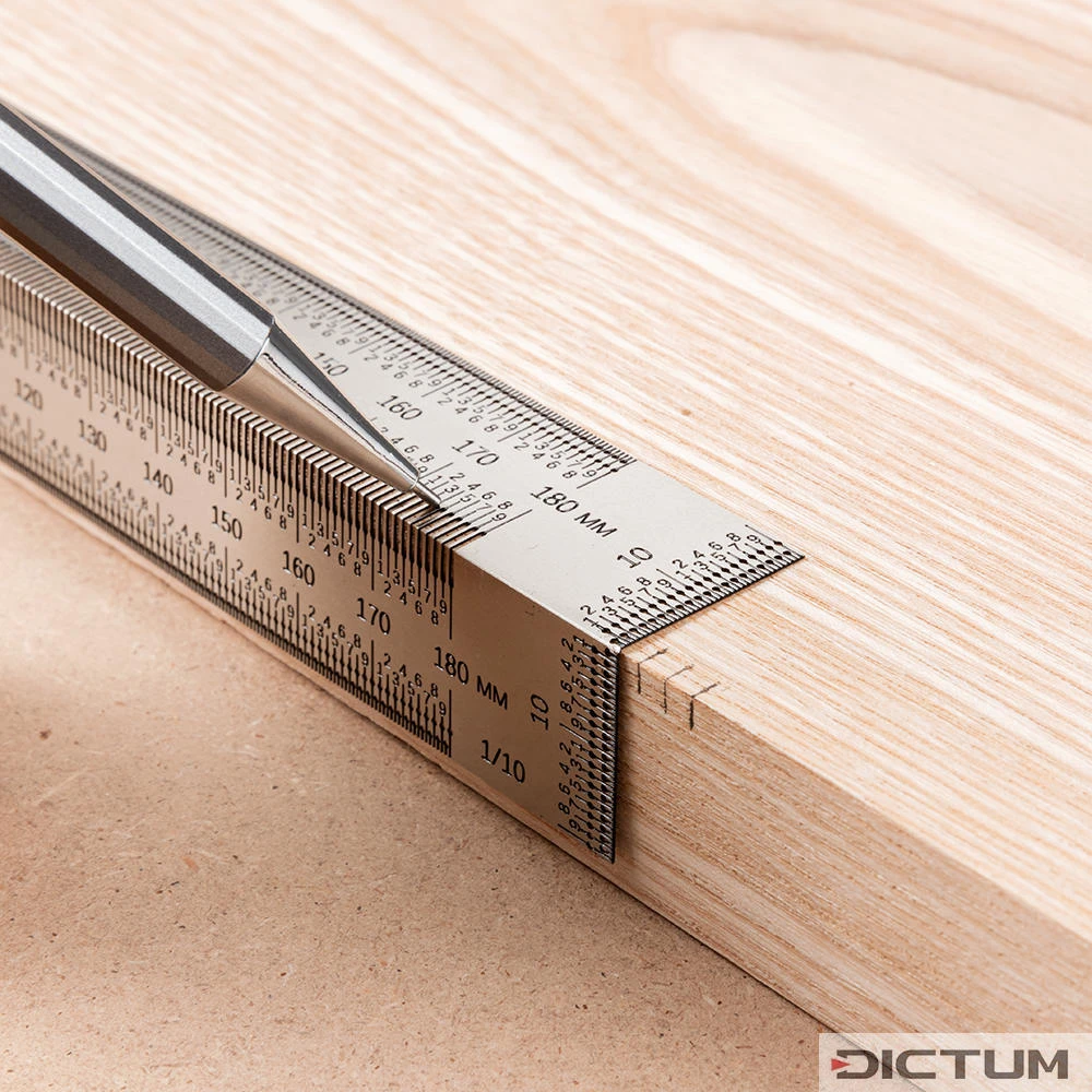 Règle à Tracer De Précision Coudée Hattori, 180 Mm 5 Règle à Tracer De Précision Coudée Hattori, 180 Mm – Image 3