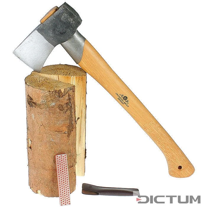 Set De Hache à Fendre Et Affûteur Diamant Gränsfors 3 Set De Hache à Fendre Et Affûteur Diamant Gränsfors