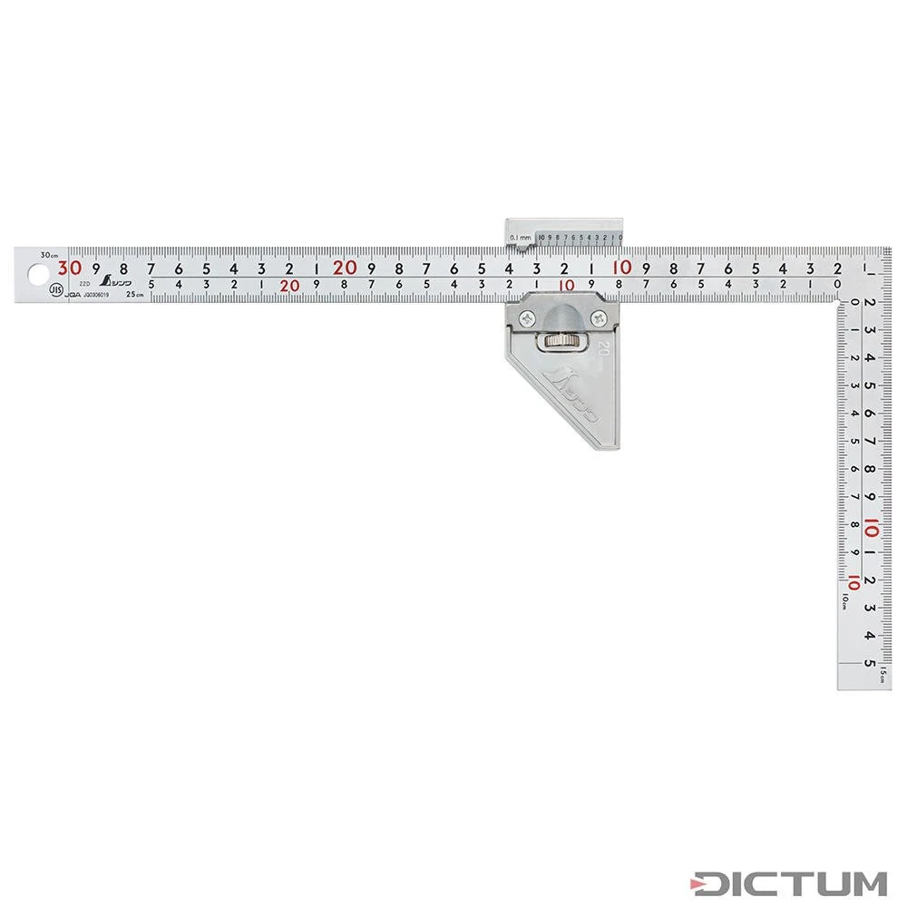 Petite équerre De Charpentier Shinwa, Standard, Incl. Stoppeur En Métal 3 Petite équerre De Charpentier Shinwa, Standard, Incl. Stoppeur En Métal